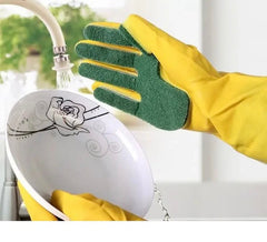 Scrub Dishwashing Gloves