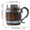Barrel Shape Stainless Steel Cup Made of Resin Perfect for Cold Drinks
