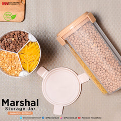 Marshal Storage Jar – 2200ml Multi-Compartment Airtight Container