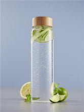 Water Bottle With Bamboo Lid