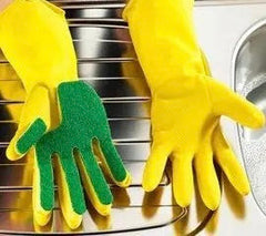 Scrub Dishwashing Gloves