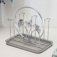 6-Grid Glass Stand Drying Rack