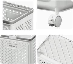 Portable Foldable Laundry Basket with Wheels | Rolling High-Capacity PP Hamper