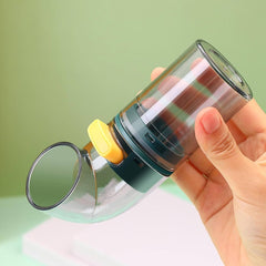 Precision Ratio Seasoning Dispenser Flask | Quantitative Salt & Spice Shaker (3pcs Set With Stand)