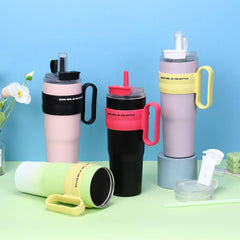 1200ml Stainless Steel Insulated Tumbler with Straw