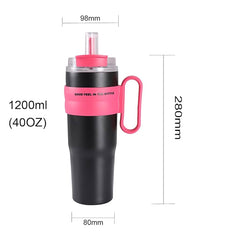 1200ml Stainless Steel Insulated Tumbler with Straw