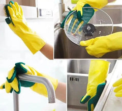 Scrub Dishwashing Gloves