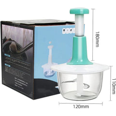 Multifunction Hand Press Manual Vegetable Chopper 1.5 Liter