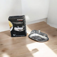 Acrylic Top Steel Plate Butter Dish with Knob