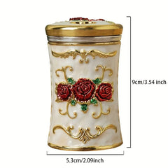 European-Style Embossed Toothpick Holder with Lid