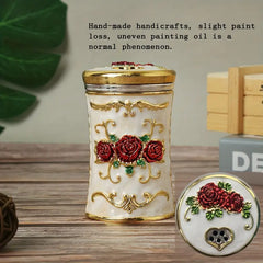 European-Style Embossed Toothpick Holder with Lid