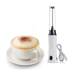 Rechargeable Electric Milk & Coffee Beater — Hand-Held Frother for Café-Style Drinks