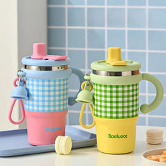 600ml Stainless Steel Kids Thermos with Handle