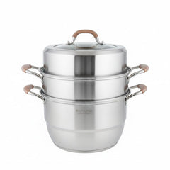 Stainless Steel Multi-Layer Steamer Pot Set | Induction Ready Healthy Food Steamer | Large Capacity Vegetable & Dim Sum Cooker
