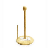 Natural Bamboo Wood Paper Towel Holder โ Countertop Roll Dispenser for Kitchen & Dining