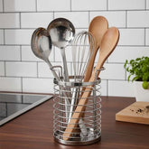 Wall Mounted Stainless Steel Utensil Holder