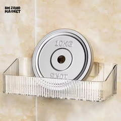 CORNER WALL-MOUNTED COSMETIC RACK – NO-DRILL BATHROOM ORGANIZER FOR ACCESSORIES