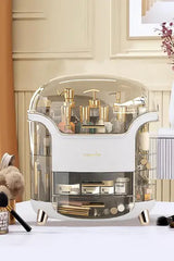Luxury Rotating Cosmetic Organizer 360 Makeup Storage Box Moisture Proof & Stable