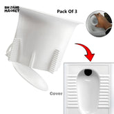 PACK OF 3 TOILET HOLE COVER CAP INSECTS & ODOR BLOCKER