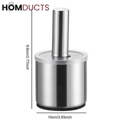 Professional Stainless Steel Round Mortar and Pestle | Heavy-Duty Imam Dasta / Haven Dasta for Spice & Garlic Crushing