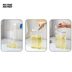 TRANSPARENT LIQUID & POWDER DISPENSER – MULTI-PURPOSE STORAGE CONTAINER FOR LAUNDRY, CLEANING & KITCHEN USE WITH EASY POUR SPOUT