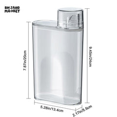 TRANSPARENT LIQUID & POWDER DISPENSER – MULTI-PURPOSE STORAGE CONTAINER FOR LAUNDRY, CLEANING & KITCHEN USE WITH EASY POUR SPOUT