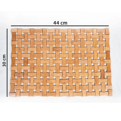 Woodlux Wooden Placemat Dining Table Mat โ 33ร44 cm