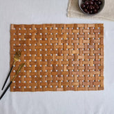 Woodlux Wooden Placemat Dining Table Mat โ 33ร44 cm