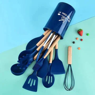 12 pc silicone spoons set
