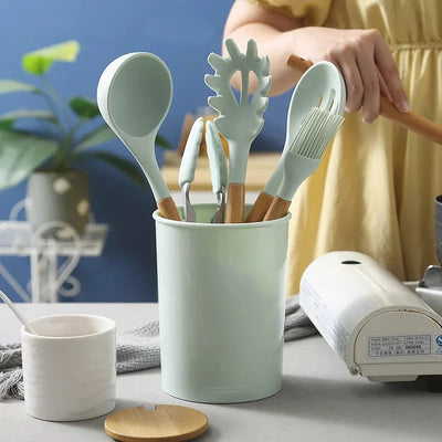 12 pc silicone spoons set