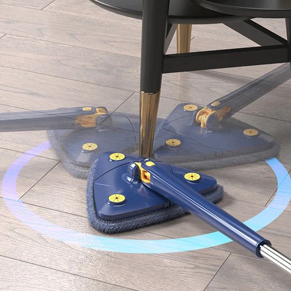Adjustable 360 Degree Rotatable Butterfly Triangle Cleaning Mop
