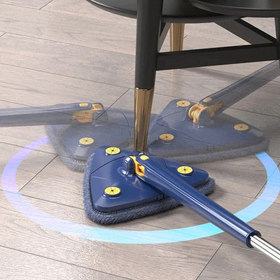 Adjustable 360 Degree Rotatable Butterfly Triangle Cleaning Mop