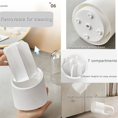 360 Degree Rotating Makeup Brush Holder