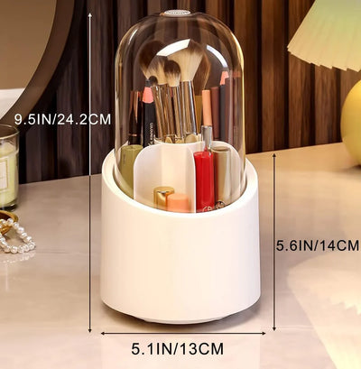 360 Degree Rotating Makeup Brush Holder