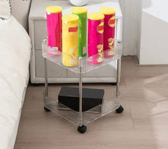 Triangular Shaped Acrylic 2 Layer Trolley