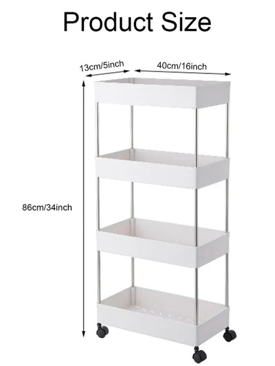 4 LAYER MULTIPURPOSE TROLLEY
