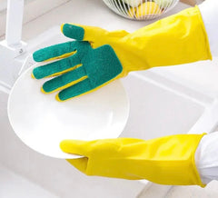 Scrub Dishwashing Gloves
