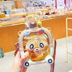 Kids Cute Bear Plastic Water Sipper Bottle – 1000ml