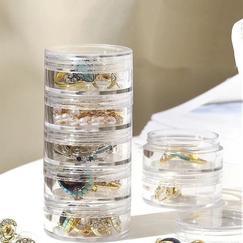 5 LAYER MINI ROUND JEWELLERY ORGANIZER