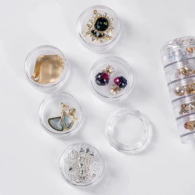 5 LAYER MINI ROUND JEWELLERY ORGANIZER