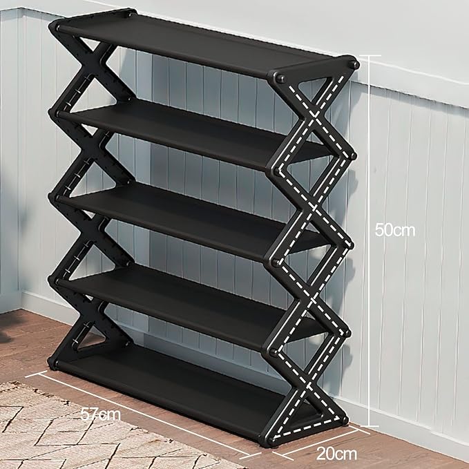 5 Layer Zigzag Shoe Rack