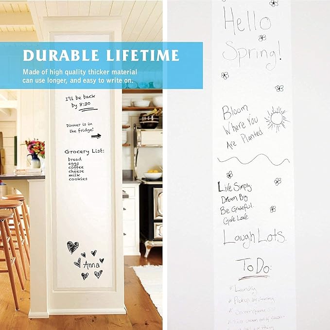 Whiteboard wall sticker (removable and reusable)