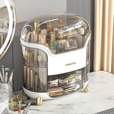 Luxury Multi-Layer Makeup Organizer – LED Light & Storage Drawers