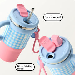 600ml Stainless Steel Kids Thermos with Handle