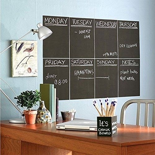 REMOVABLE BLACKBOARD STICKER (With 2 Chalks)