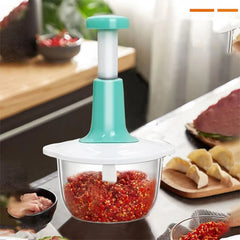 Multifunction Hand Press Manual Vegetable Chopper 1.5 Liter