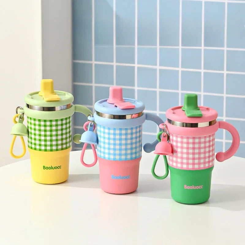 600ml Stainless Steel Kids Thermos with Handle