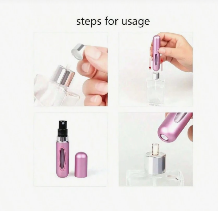 5ml Refillable Perfume Spray Bottles (Pack of 2)