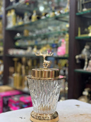 Deer Design Gold Candy Jar (SLIM DESIGN)