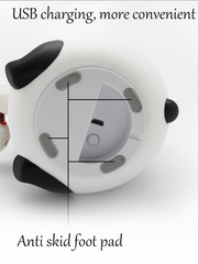 Big Cute Panda Silicone Touch Night Light | 7-Color LED USB Rechargeable Nursery Lamp